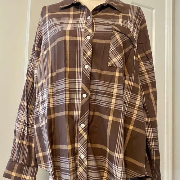 Aerie Button Down Flannel - Picture 2 of 5